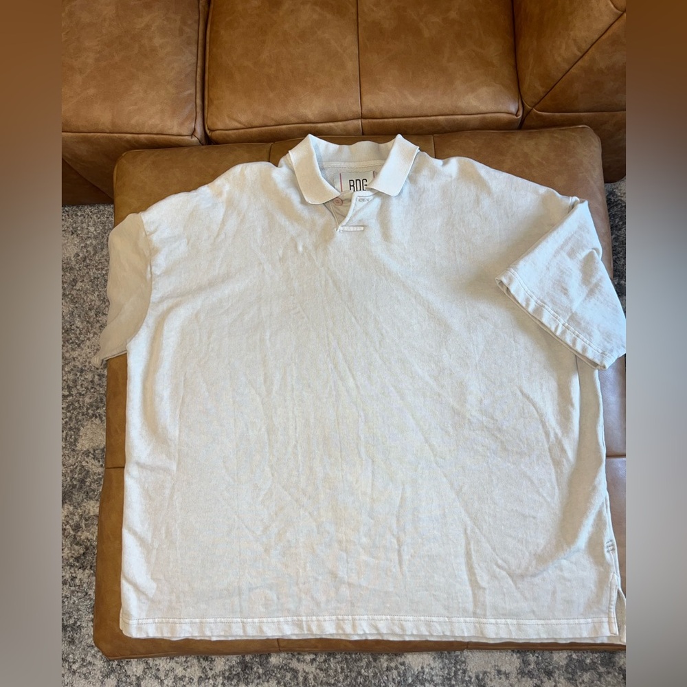 BDG Men’s Tan Oversized Polo